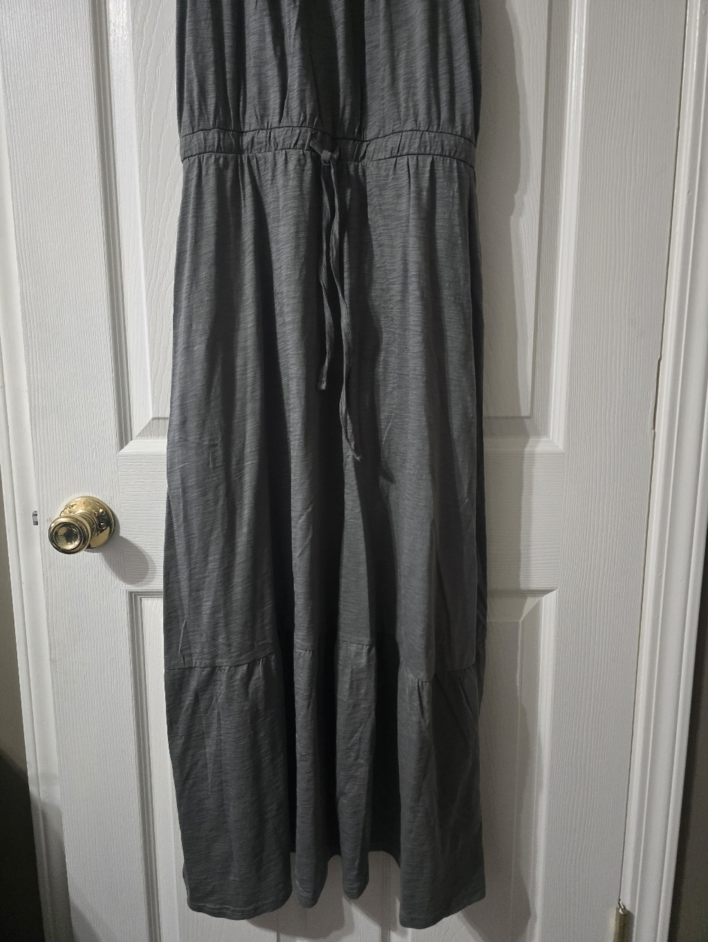 Pact Organic Cotton Relaxed Lightweight Slub Knit Tank Top Maxi Dress, EUC! - Picture 3 of 14
